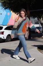KRISTEN BELL in denim Out in Los Feliz 01/24/2023