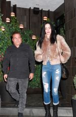 KRYSTEN RITTER Leaves Catch Steak LA in Los Angeles 01/25/2023
