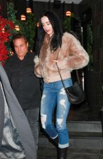 KRYSTEN RITTER Leaves Catch Steak LA in Los Angeles 01/25/2023