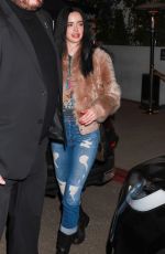 KRYSTEN RITTER Leaves Catch Steak LA in Los Angeles 01/25/2023