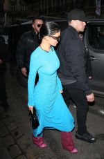 KYLE JENNER Arrives at a Restaurant in Paris 01/23/2023