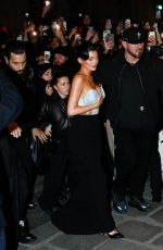 KYLIE JENNER Arrives at Jean-Paul Gaultier Haute Couture Spring Summer 2023 Show at Paris Fashion Week 01/25/2023