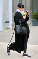 LEA MICHELE Heading to Her Matinee Performance of Funny Girl in New York 01/04/2023