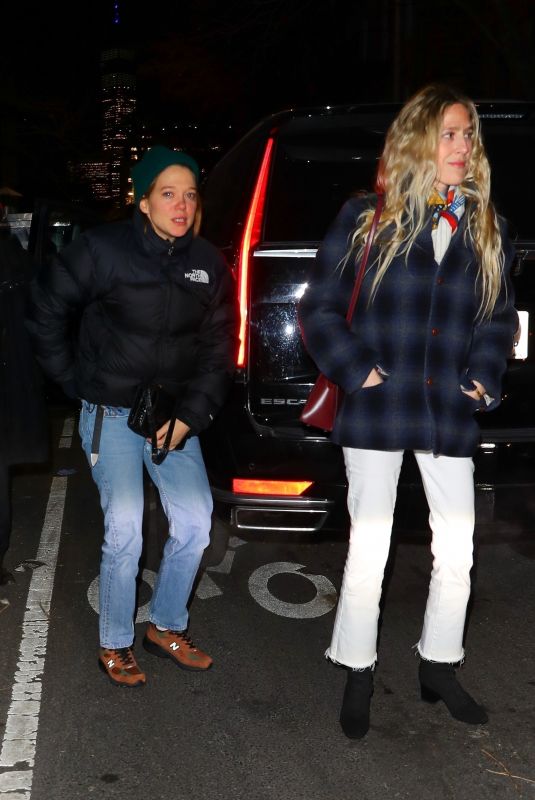 LEA SEYDOUX Out with a Friend at Omen Japanese Restaurant in London 01/12/2023