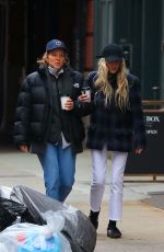 LEA SEYDOUX Out with a Mystery Blonde in New York 01/17/2023
