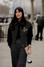LEIA SFEZ Arrives at Chanel Spring Summer 2023 Haute Couture Show in Paris 01/24/2023
