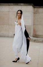 LENA MAHFOUF Arrives at Stephane Rolland Spring Summer 2023 Haute Couture Show in Paris 01/24/2023