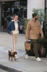 LENI KLUM Out with Her Dog and a Friend on Sunset Plaza in West Hollywood 01/19/2023