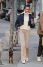LENI KLUM Out with Her Dog and a Friend on Sunset Plaza in West Hollywood 01/19/2023