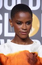LETITIA WRIGHT at 80th Annual Golden Globe Awards in Beverly Hills 01/10/2023