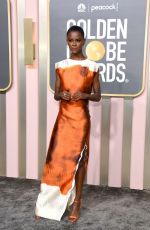 LETITIA WRIGHT at 80th Annual Golden Globe Awards in Beverly Hills 01/10/2023