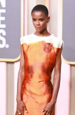 LETITIA WRIGHT at 80th Annual Golden Globe Awards in Beverly Hills 01/10/2023