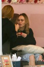 LILI-ROSE DEPP Getting Her Nails Done in West Hollywood 01/27/2023