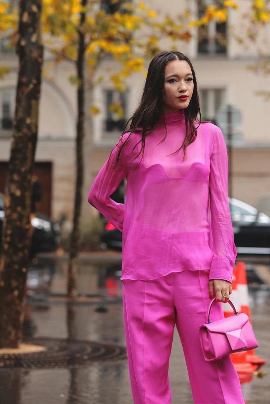 LILY CHEE at a Photoshoot 01/16/2023