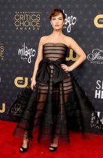 LILY JAMES at 28th Annual Critics Choice Awards in Los Angeles 01/15/2023