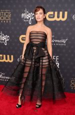LILY JAMES at 28th Annual Critics Choice Awards in Los Angeles 01/15/2023