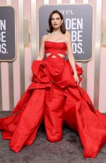 LILY JAMES at 80th Annual Golden Globe Awards in Beverly Hills 01/10/2023
