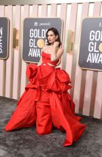 LILY JAMES at 80th Annual Golden Globe Awards in Beverly Hills 01/10/2023