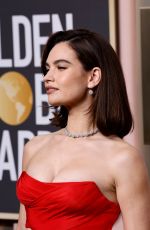 LILY JAMES at 80th Annual Golden Globe Awards in Beverly Hills 01/10/2023