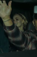 LILY-ROSE DEPP Leaves a Golden Globe Afterparty in Los Angeles 01/10/2023