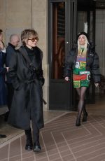 LISA RINNA and ERIKA JAYNE Leaves Their Hotel in Paris 01/20/2023