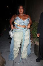 LIZZO Arrives at Lori Harvey