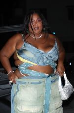 LIZZO Arrives at Lori Harvey