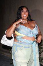 LIZZO Arrives at Lori Harvey