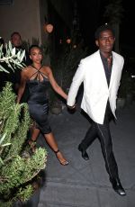 LORI HARVEY and Damson Idris Arrives at Her 26th Birthday Celebration in West Hollywood 01/13/2023