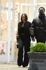 LORI HARVEY and Damson Idris on a Date at Sushi Park in West Hollywood 01/18/2023