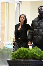 LORI HARVEY and Damson Idris on a Date at Sushi Park in West Hollywood 01/18/2023
