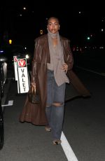 LORI HARVEY Leaves Giorgio Baldi in Santa Monica 01/07/2023