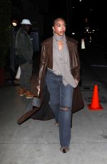 LORI HARVEY Leaves Giorgio Baldi in Santa Monica 01/07/2023