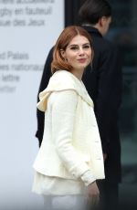 LUCY BOYNTON Arrives at Chanel Show at Paris Fashion Week 01/24/2023