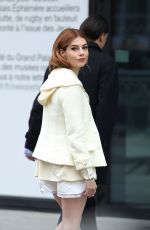 LUCY BOYNTON Arrives at Chanel Show at Paris Fashion Week 01/24/2023