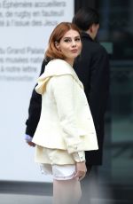 LUCY BOYNTON Arrives at Chanel Show at Paris Fashion Week 01/24/2023
