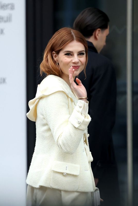 LUCY BOYNTON Arrives at Chanel Show at Paris Fashion Week 01/24/2023