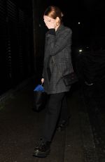 LUCY BOYNTON Arrives at Chiltern Firehouse in London 01/26/2023