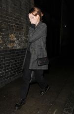 LUCY BOYNTON Arrives at Chiltern Firehouse in London 01/26/2023