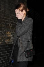 LUCY BOYNTON Arrives at Chiltern Firehouse in London 01/26/2023