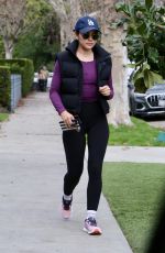 LUCY HALE Heading to a Hair Salon in West Hollywood 01/07/2023