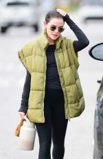 LUCY HALE Leaves a Workout in Los Angeles 01/11/2023