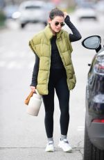 LUCY HALE Leaves a Workout in Los Angeles 01/11/2023