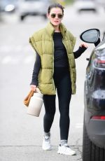 LUCY HALE Leaves a Workout in Los Angeles 01/11/2023