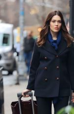 MANDY MOORE on the Set of Dr. Death in New York 01/13/2023