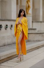MARA LAFONTAN Arrives at Stephane Rolland Spring Summer 2023 Haute Couture Show in Paris 01/24/2023