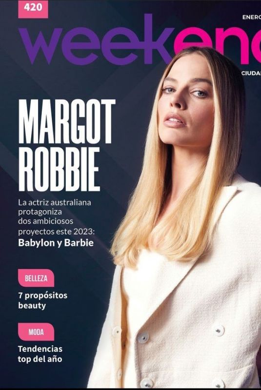 MARGOT ROBBIE on the Cover of Weekend Magazine, January 2023