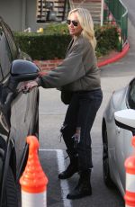 MARY FITZGERALD Leaves Selling Sunset Office in West Hollywood 01/12/2023