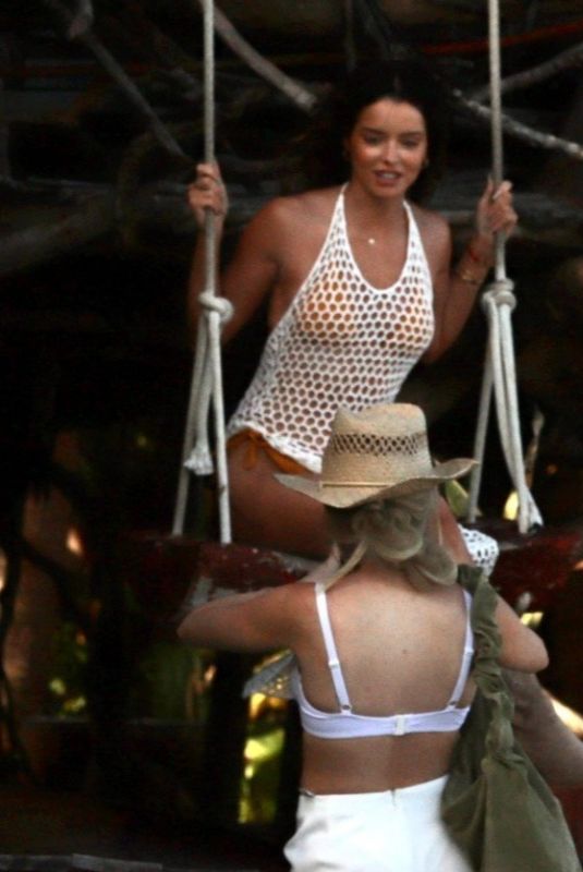 MAURA HIGGINS in Bikini at a Beach in Tulum 01/25/2023