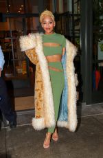 MEAGAN GOOD Goes Blonde Out in New York 01/25/2023